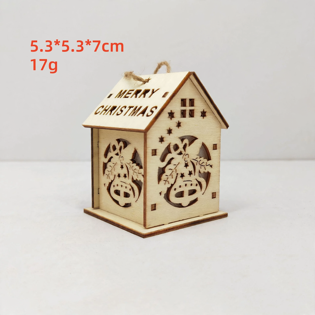 Decorative wooden house for the Christmas season