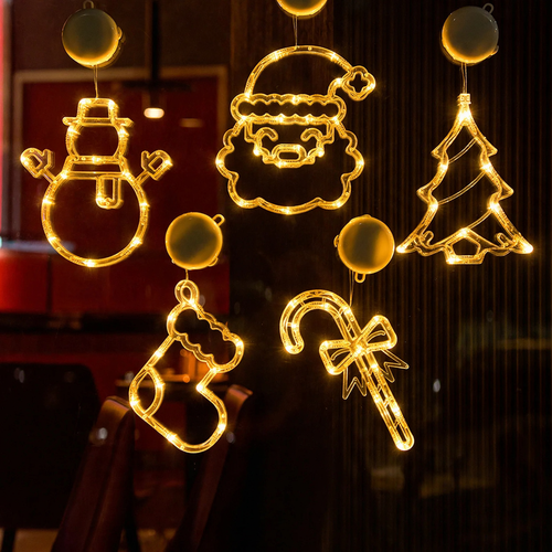 LED window decoration light with suction cup