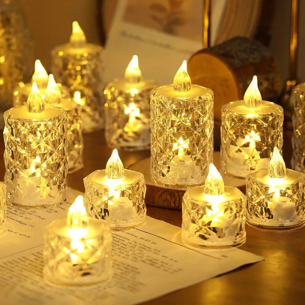 Electronic LED Candle, PS Plastic