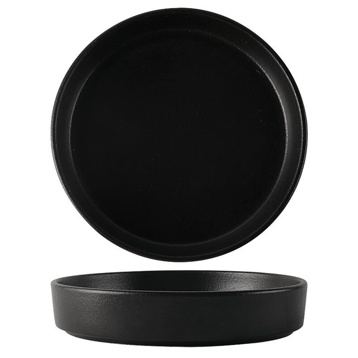 Stainless steel plate, round, 17–23 cm