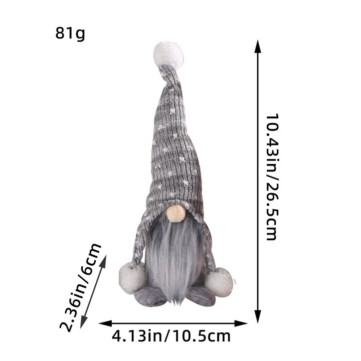Gnome figure with knit hat and pompom, standing