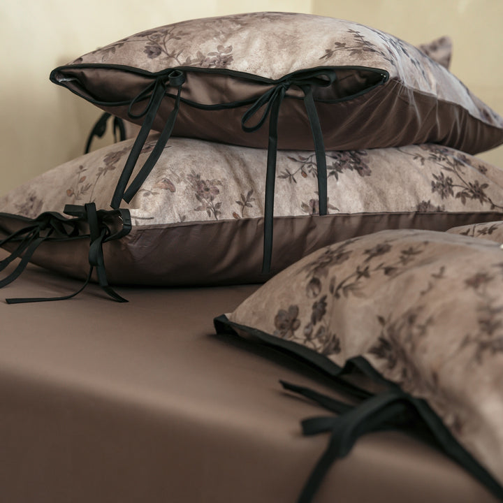 Cotton bedding set, flower pattern, vintage style