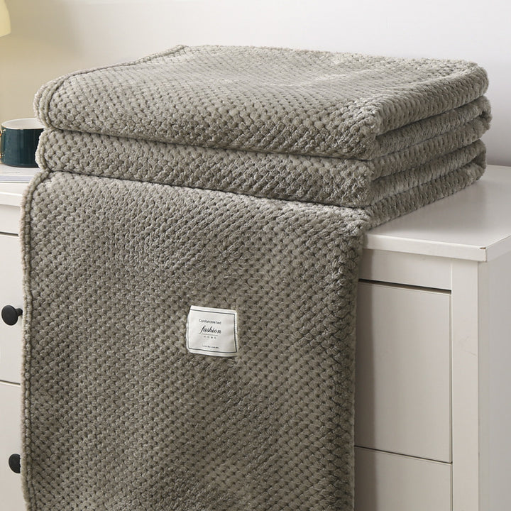 Jacquard-flannel-blanket, soft and warming