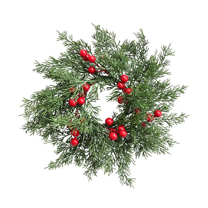 Christmas wreath for candle holder