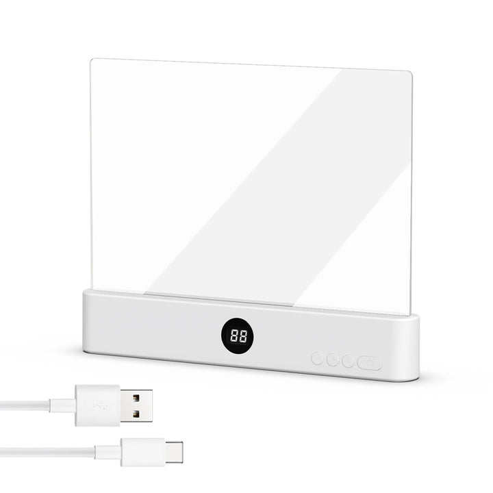 Rechargeable LED reading light with dimming function