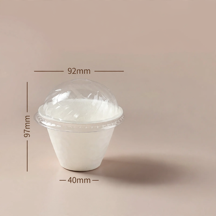 Disposable paper container, biodegradable