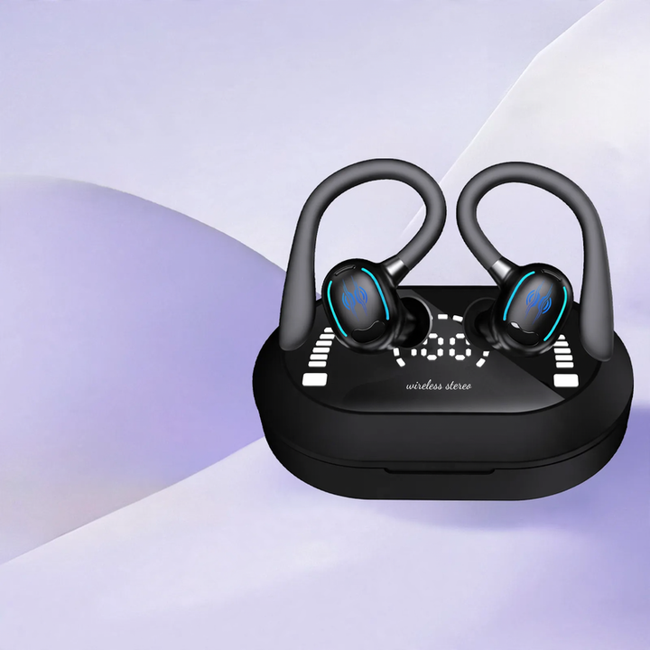 Ear hook Bluetooth earbuds, clear calls, long battery life