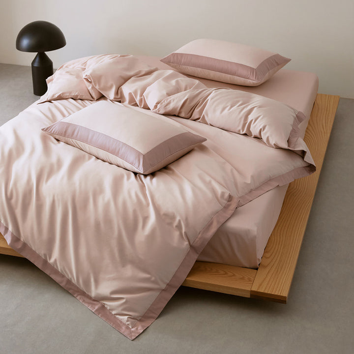 Cotton bedding set, 4-piece, long-staple, year-round