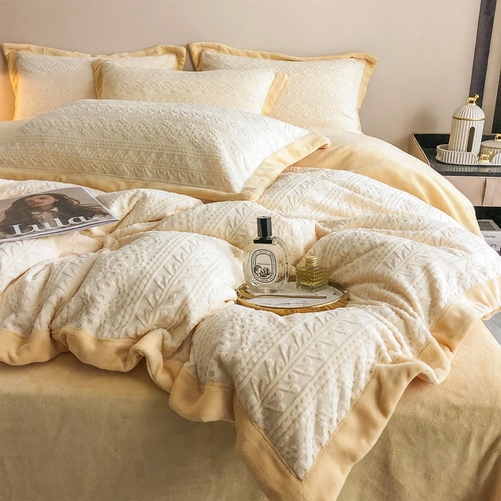 Flannel bedding set, 4-piece, winter