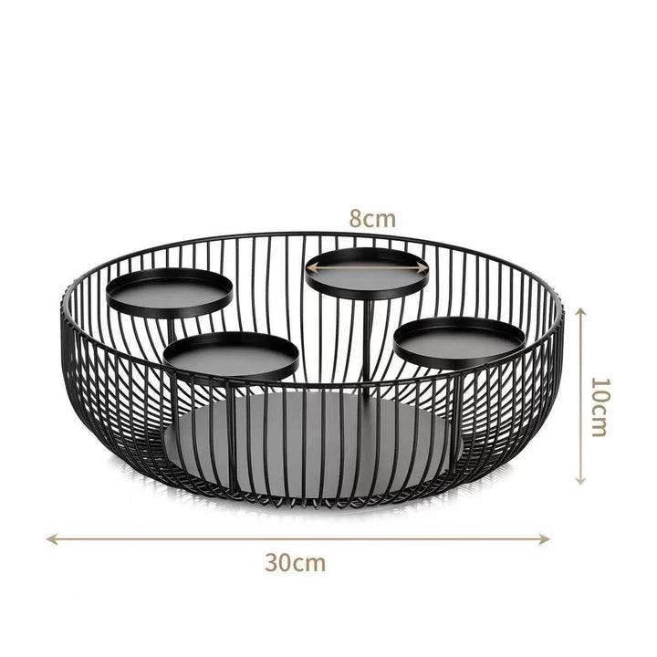 Decorative candle holder made of iron for festive occasions