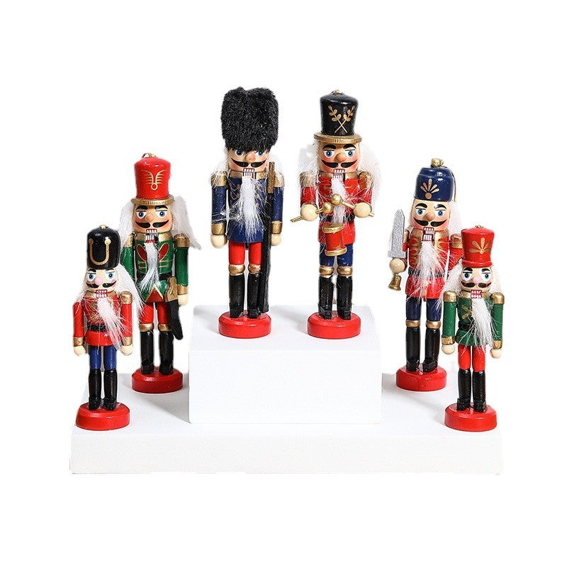 Decorative wooden nutcracker soldiers