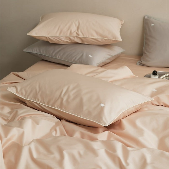 Cotton bed linen set, embroidered