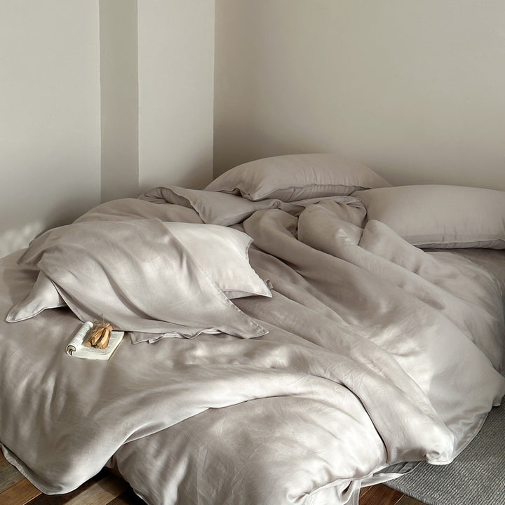 Lyocell duvet cover set, 80s, sand wash