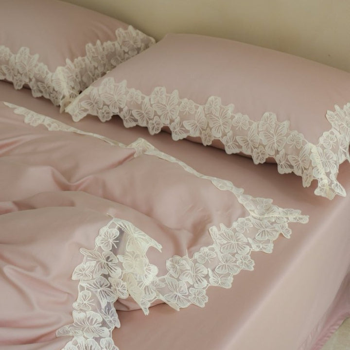 Cotton bedding set, 4-piece, princess style