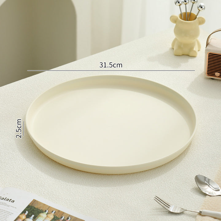 Beef Plastic Tray, Cream and Black