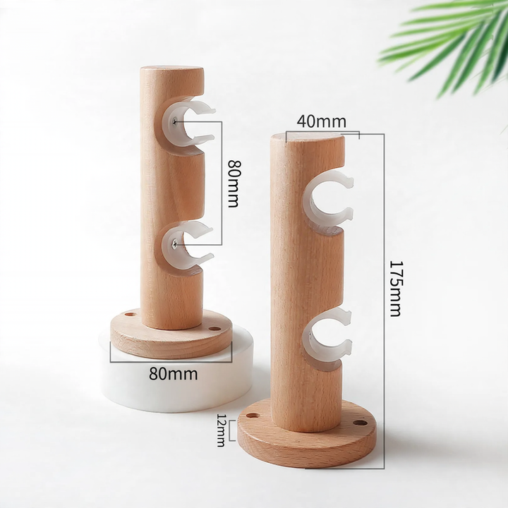 Curtain rod made of beech, 29 mm