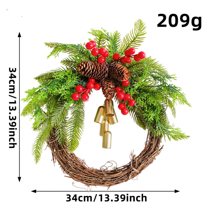 Decorative Christmas wreaths and garlands for festive occasions