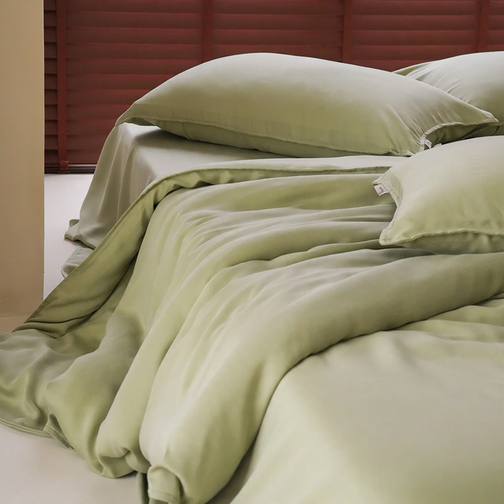 Lyocell bed linen set 4-piece, Japanese style