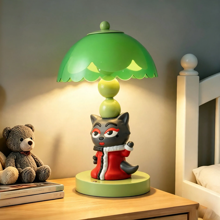 Cartoon Red Wolf Table Lamp