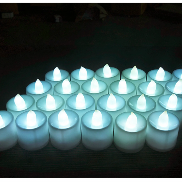LED decorative candle made of PP, various light effects