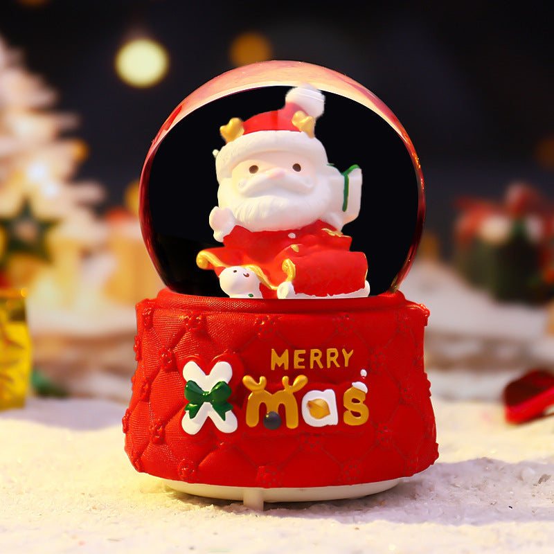 Christmas Snow Globe with Light and Music