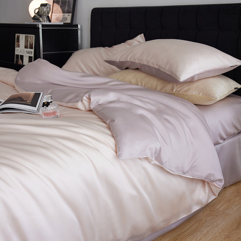 Lyocell bedding set, 4-piece, elegant