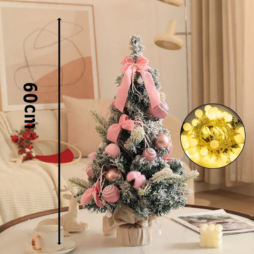 Decorative table Christmas tree sets with lighting