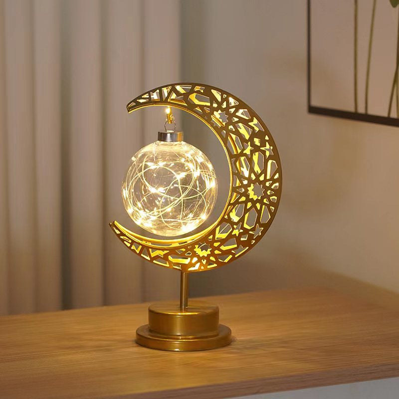 Decorative LED light objects made of metal