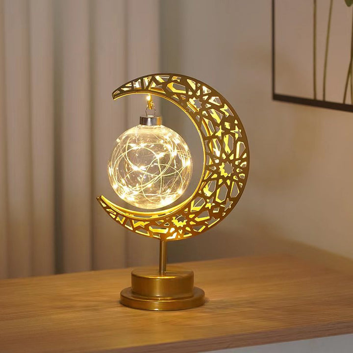 Decorative LED light objects made of metal