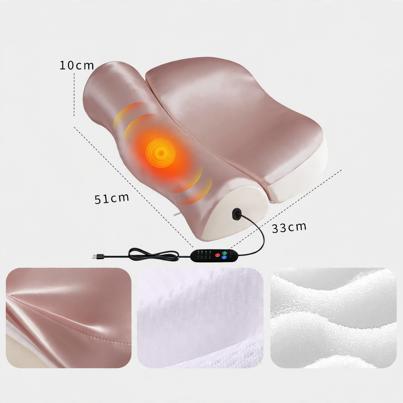 Neck support pillow made of memory foam, B-shape