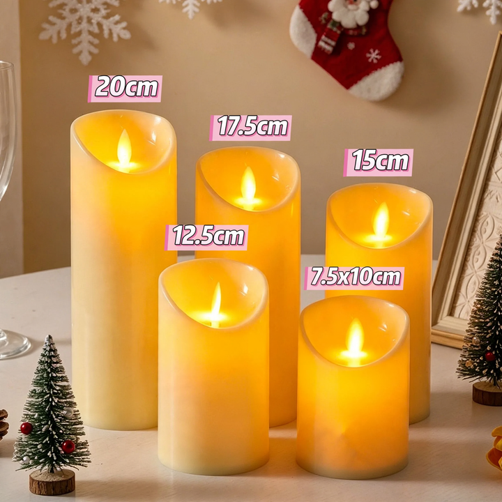 Electronic LED Candle with Flickering Effect and Remote Control