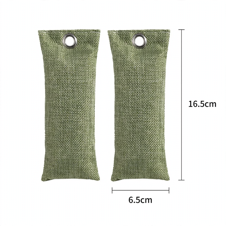 Activated carbon shoe bags for odor neutralization