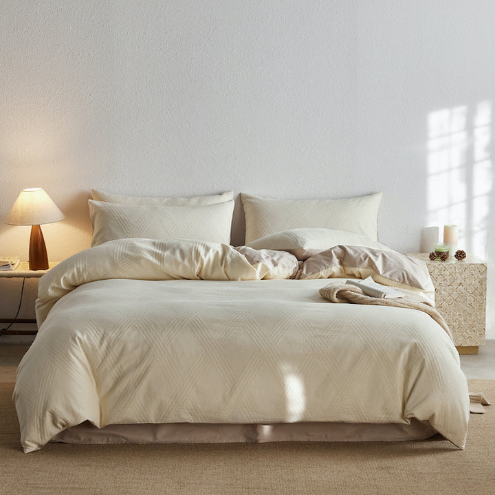 Cotton bedding set, 4-piece, year-round