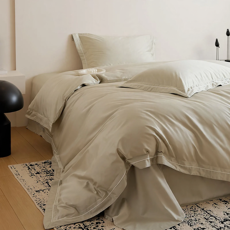 Cotton bedding set, 4-piece, Jacquard