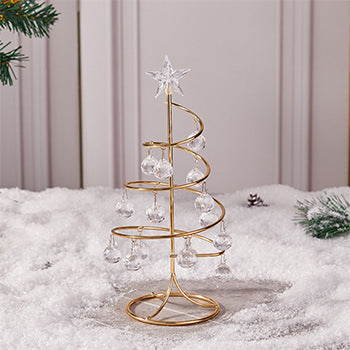 Decorative LED Christmas tree figure made of metal