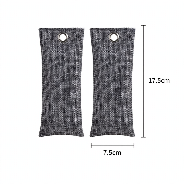 Activated carbon shoe bags for odor neutralization