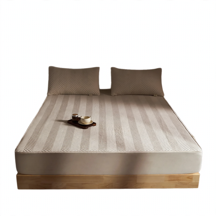 Cotton-linen fitted sheet, Japanese style
