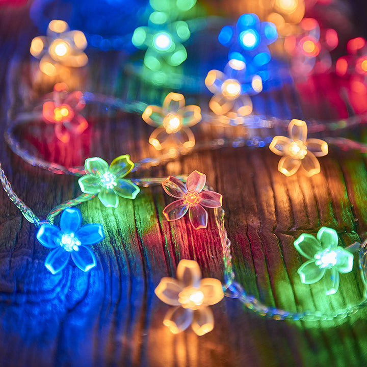LED string lights with stars for indoor and outdoor use