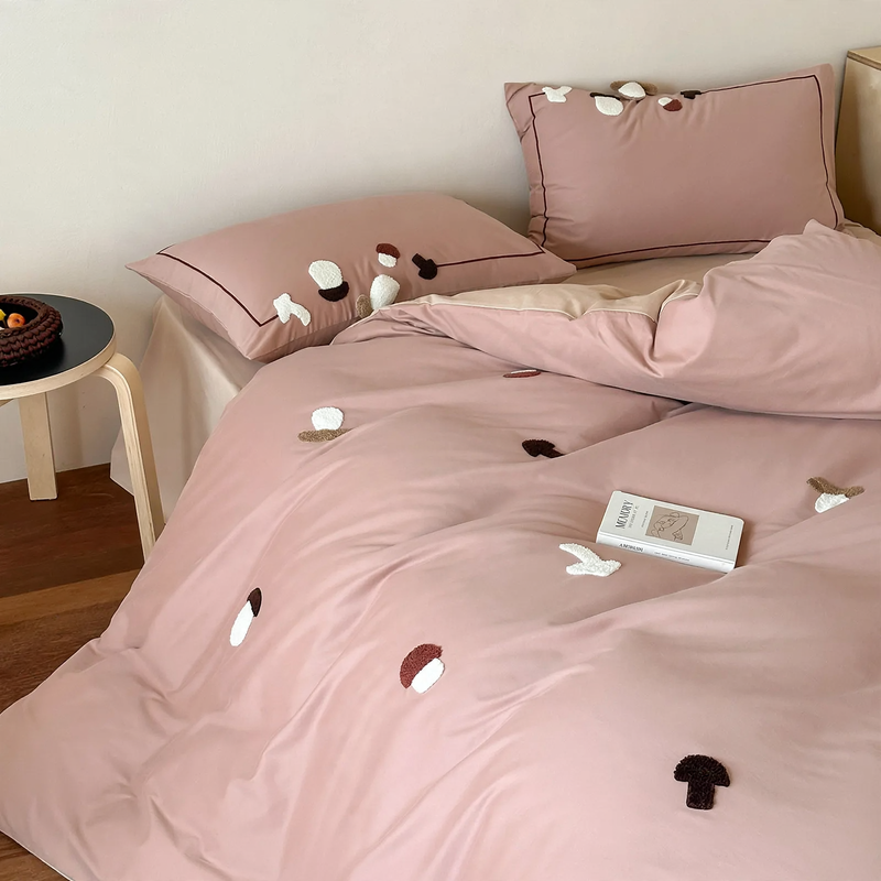 Cotton bedding set, 4-piece, cartoon motif