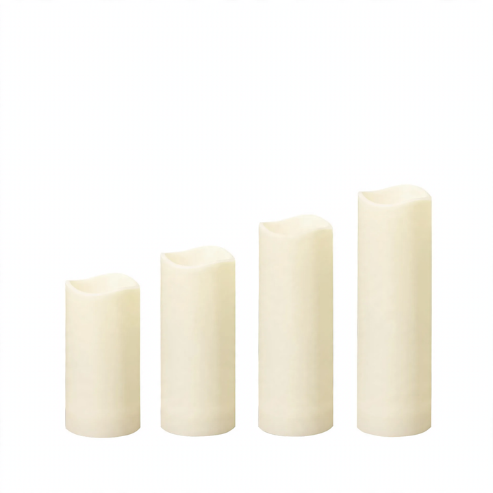 Waterproof LED real wax look candles with remote control