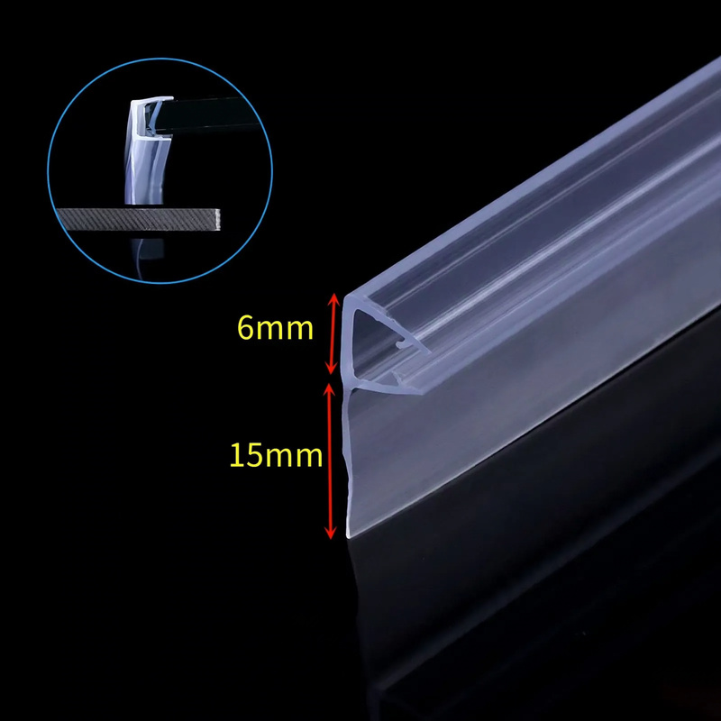 Magnetic seal strip for glass doors