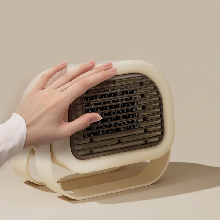 Fan heater with tip-over protection