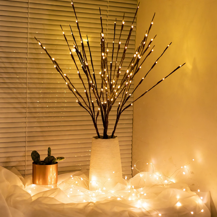 LED branch light for decorative room lighting