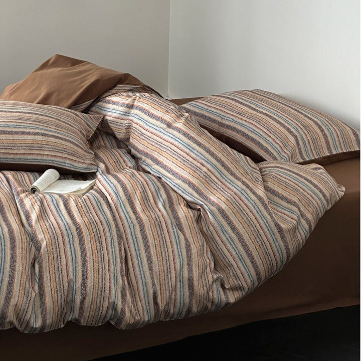 Cotton bedding set, 100s long-staple cotton, brushed