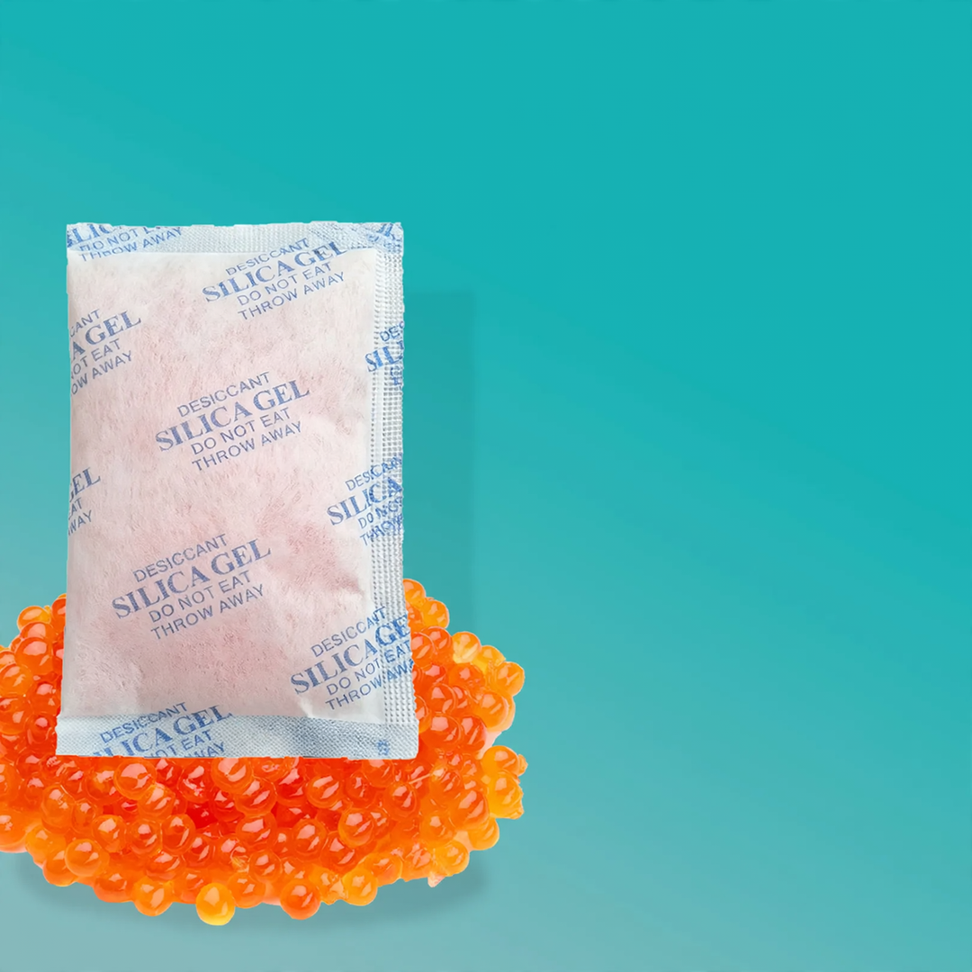 Color-changing silicone desiccant