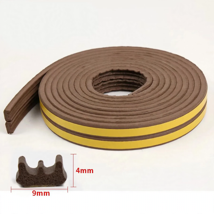 Rubber sealing tape for doors and windows, foam