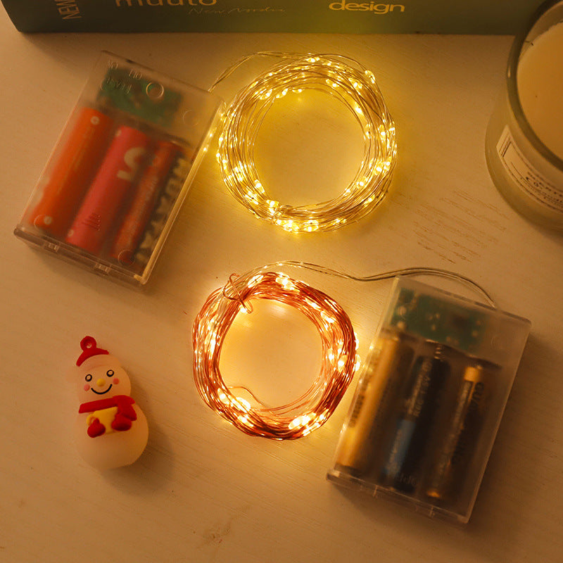 LED copper wire string lights for indoor use