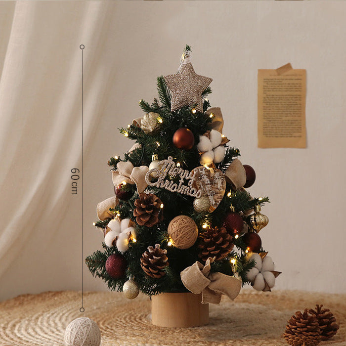 Artificial Christmas tree with lighting, PE, 45-90 cm