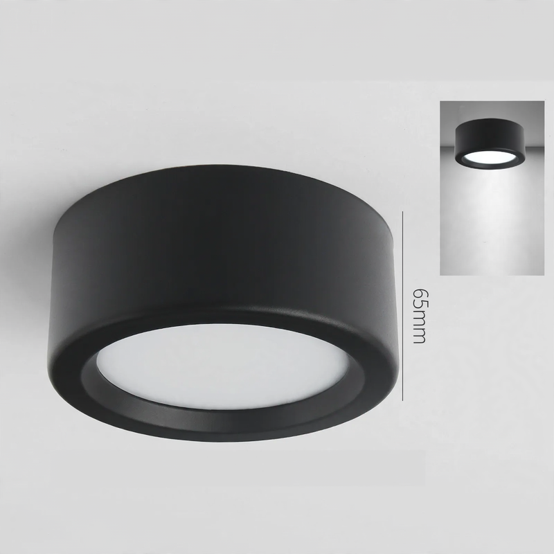 LED surface mount light, round, 15 W, various colors