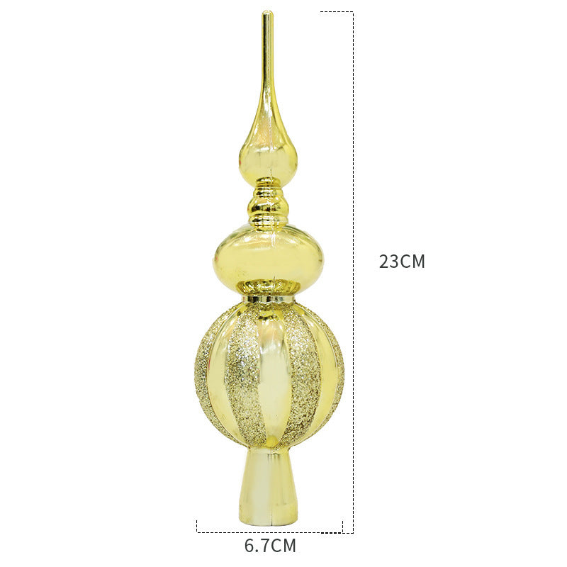 Christmas tree top decoration, plastic, galvanized